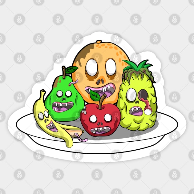 ZOMBIE FRUITS Sticker by Dwarf_Monkey